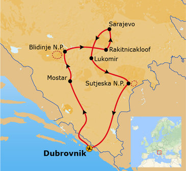 Route Bosnië, 8 dagen