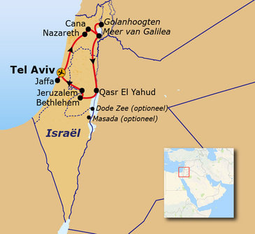 Route Israël met kerst, 8 dagen