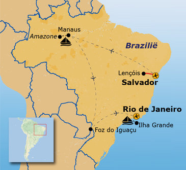 Route Brazilië, 19 dagen 