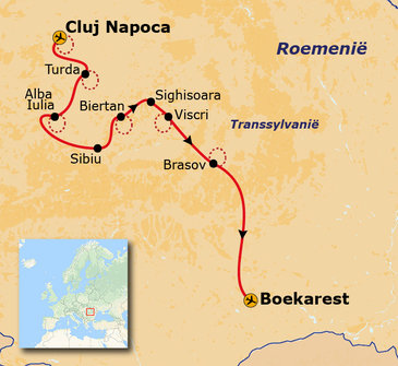 Route Roemenië, 11 dagen