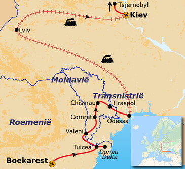 Route Roemenië, Moldavië, Transnistrië en Oekraïne, 15 dagen