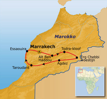 Nieuwe route Marokko hoogtepunten, 10 dagen 