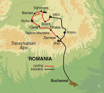 Route 9-daagse fietsvakantie Roemenië