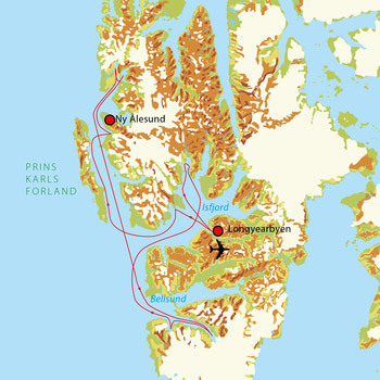 Route 12 dagen Spitsbergen