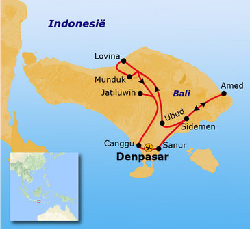 Route Bali, 18 dagen