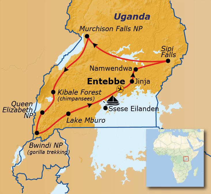 Route 2025 Uganda, 21 dagen