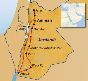Route Jordanië Premium, 10 dagen