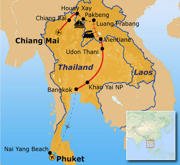 20-daagse Premium Reis Thailand en Laos