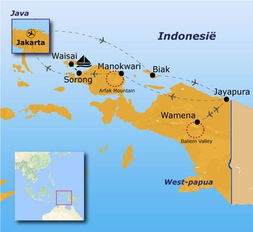Route 23-daagse reis West-Papua