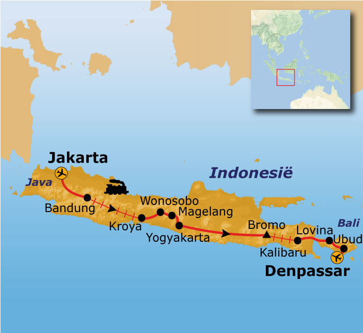 Route Java en Bali, 19 dagen