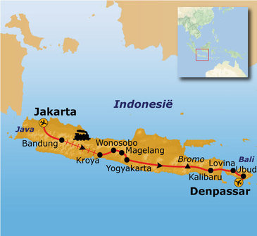 Route Java en Bali, 19 dagen