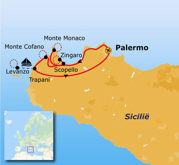 Route West Sicilië, 8 dagen