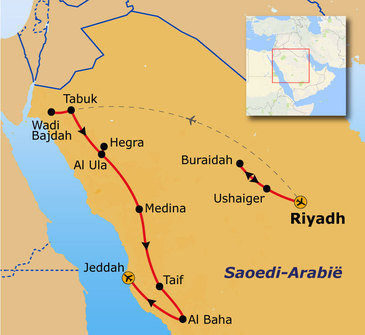 Route Saoedi-Arabië - 14 dagen