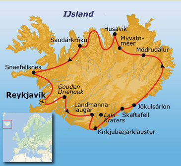 Route IJsland, 14 dagen