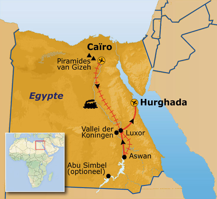 Route Egypte, 9 dagen 