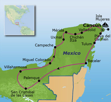 Route Mexico, 21 dagen