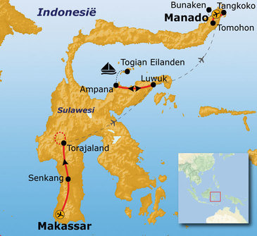 Route Sulawesi, 23 dagen - 2024