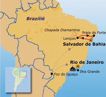 Route Brazilië, 20 dagen
