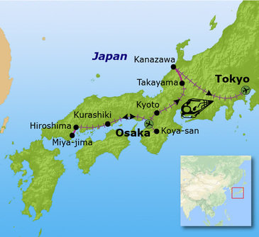 Route Japan, 16 dagen