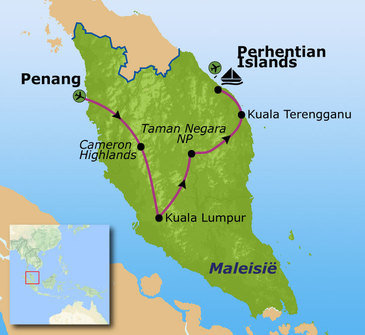 Route Maleisië, 18 dagen