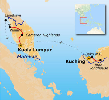 Route West Maleisië & Borneo, 19 dagen