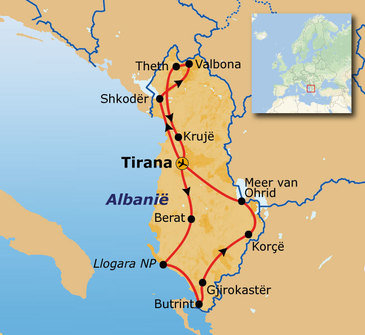 Route Albanië, 2024