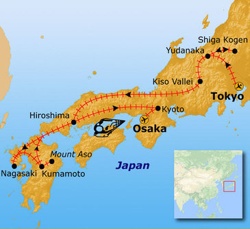 Route Japan, 21 dagen