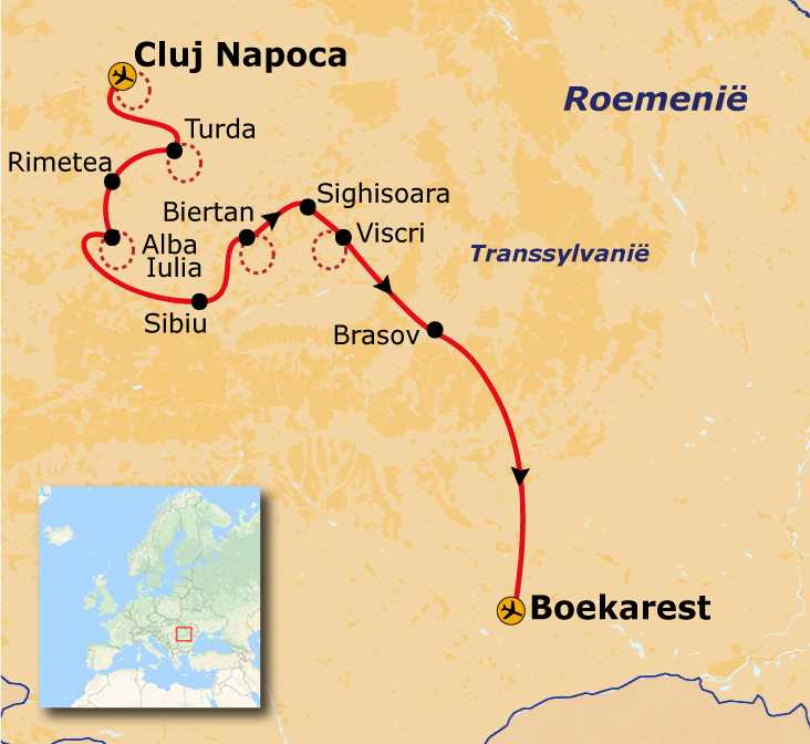 Route Roemenië, 11 dagen