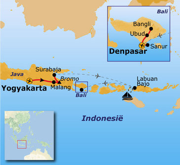 Route Java, Sunda & Bali - 18 dagen