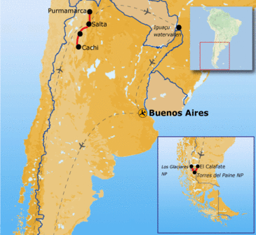 Route Argentinië