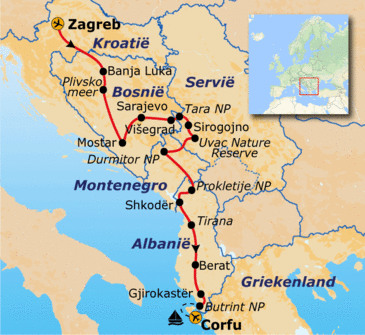Zuid-Oost Europa - 22 dagen - 2024