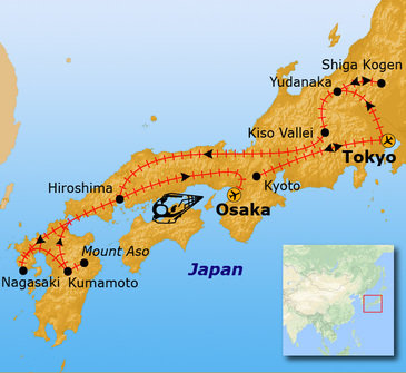 Route Japan, 21 dagen, vertrek 10 april 2024