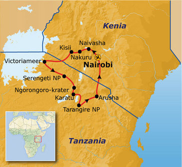 Route vanaf juni 2025: Kenia en Tanzania, 13-dagen 