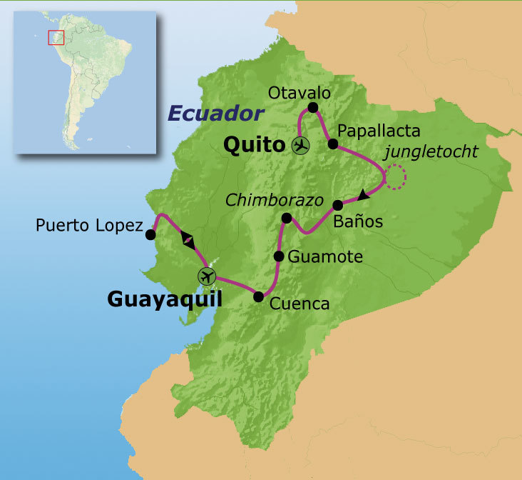 Route Ecuador, 21 dagen