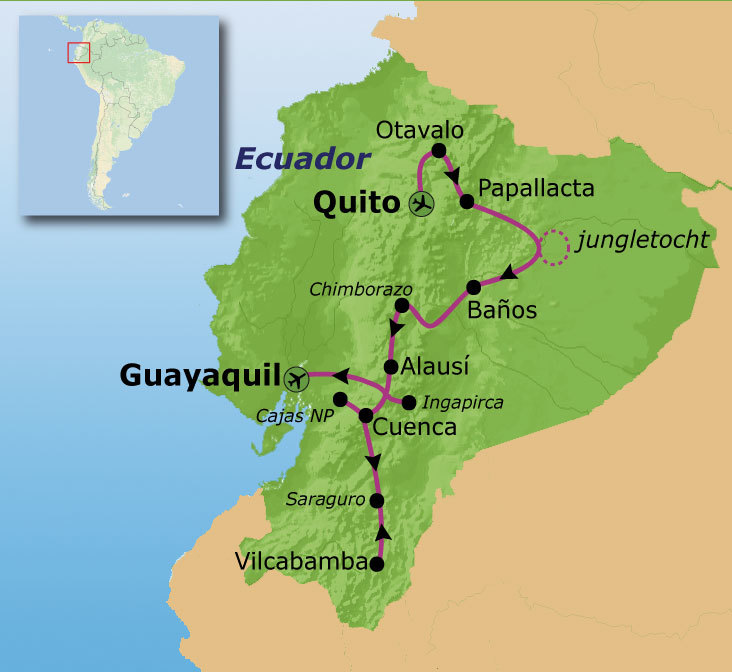 Route Ecuador, 21 dagen