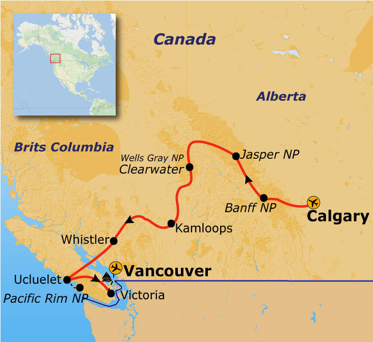 Route Canada Hotelreis, 17 dagen, 2026