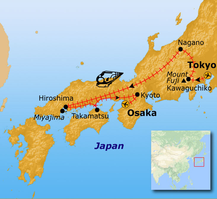 Route Japan, 20 dagen