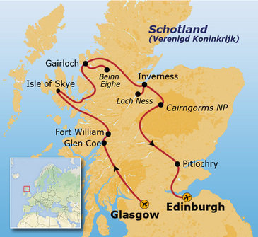 Route Schotland, 14 dagen 