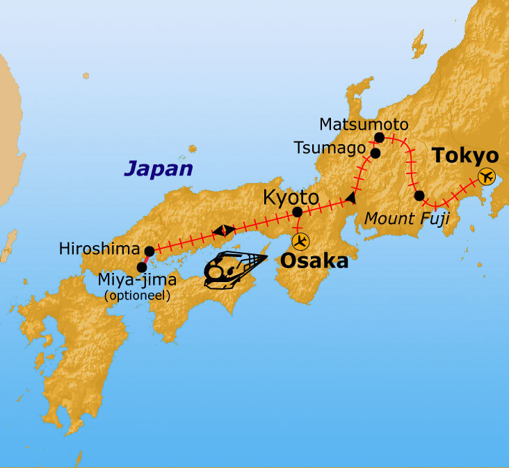 Route Japan 16 dagen, vanaf april 2026