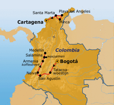Route Colombia, 21 dagen 2025 