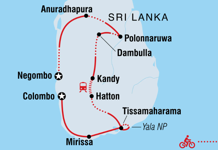 15-daagse Fietsreis Sri Lanka 