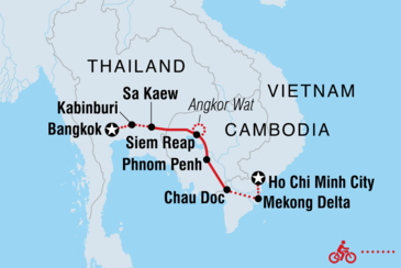 Route Vietnam, Cambodia & Thailand, 15 dagen