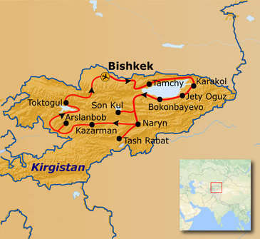 Route Kirgistan, 18 dagen 