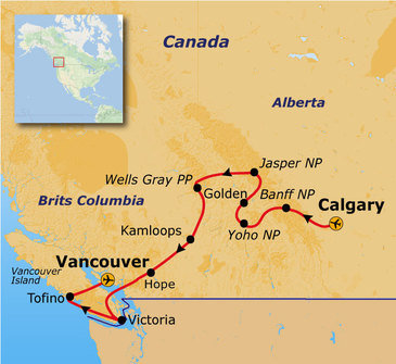 Route Canada, 22 dagen