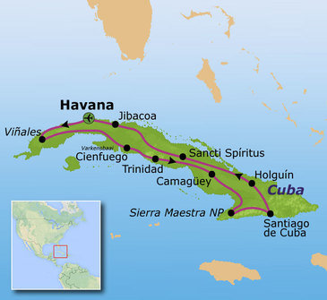 Route Cuba, 21 dagen