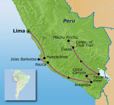 Route Peru, 23 dagen