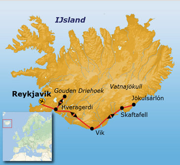 Route IJsland, 8 dagen