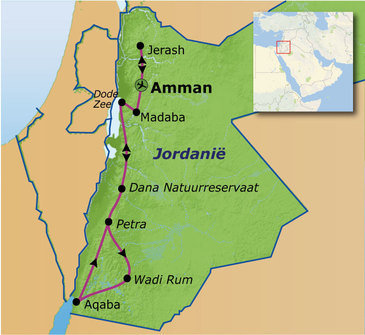Route Jordanië, 9 dagen