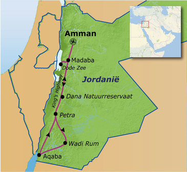 Route Jordanië, 9 dagen