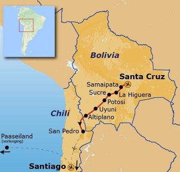 Route Bolivia en Chili, 21 dagen